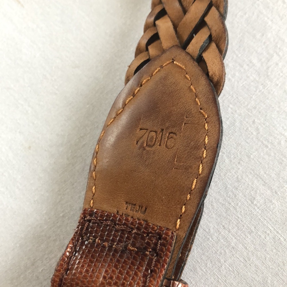 Teju lizard men’s belt made in Argentina GUC. - Picture 10 of 17